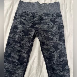 Gray Camoflauge Gymshark Leggings